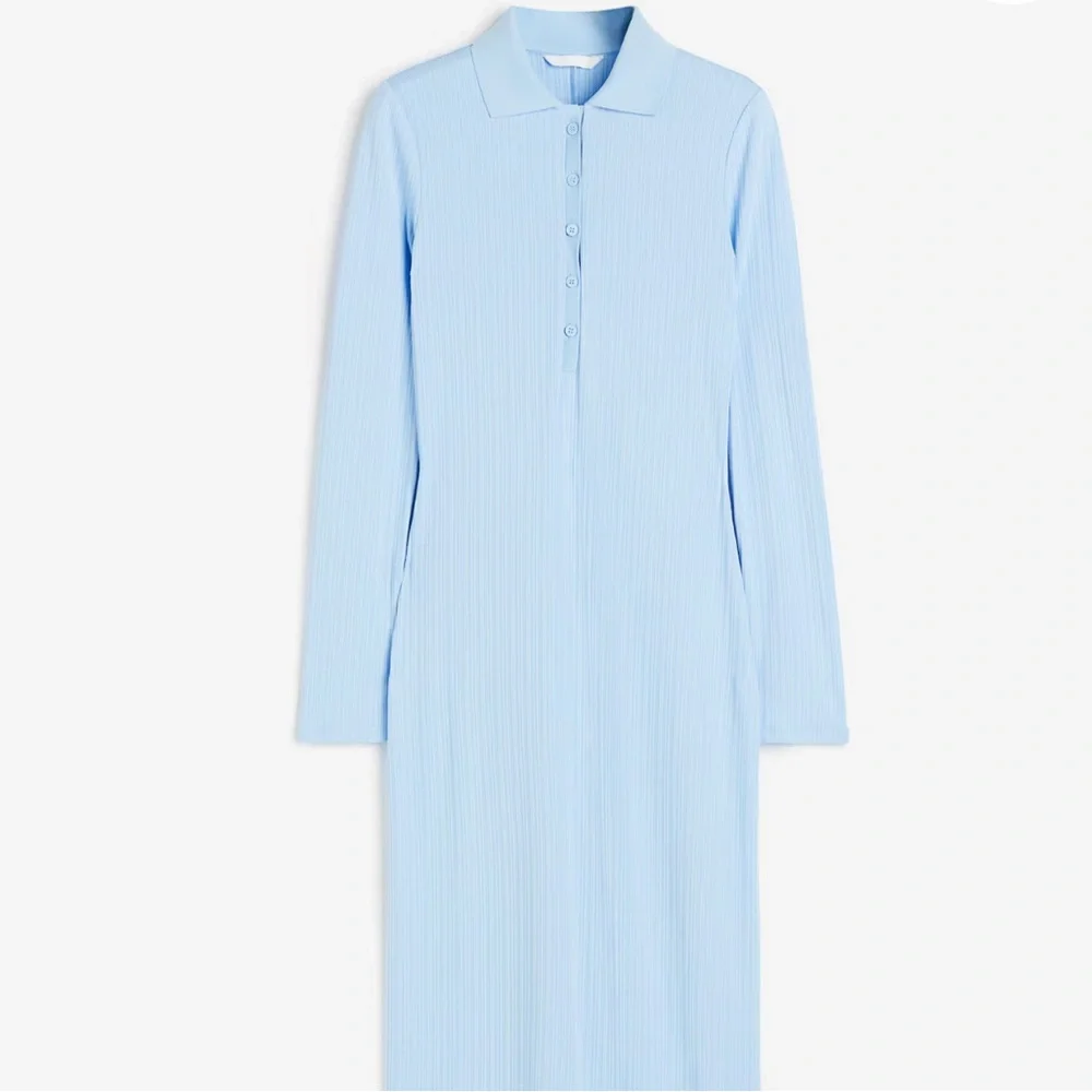 Light Blue Long Sleeve Dress - Picture 3 of 3